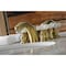 Kingston Brass KB957PXSB Mini-Widespread Bathroom Faucet with Retail Pop-Up, Brushed Brass KB957PXSB - alternate 3